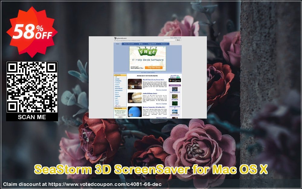 SeaStorm 3D ScreenSaver for MAC OS X Coupon, discount 50% bundle discount. Promotion: 