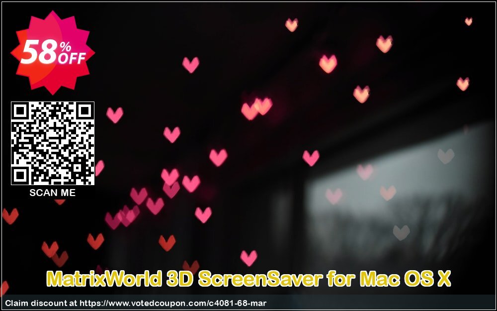 MatrixWorld 3D ScreenSaver for MAC OS X Coupon, discount 50% bundle discount. Promotion: 