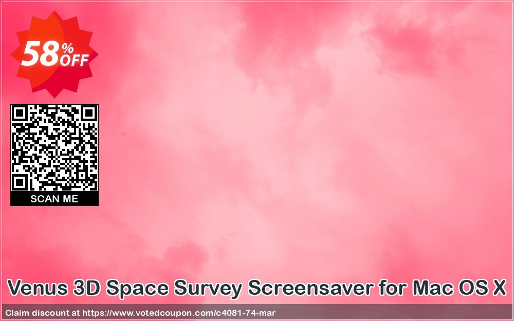 Venus 3D Space Survey Screensaver for MAC OS X Coupon, discount 50% bundle discount. Promotion: 