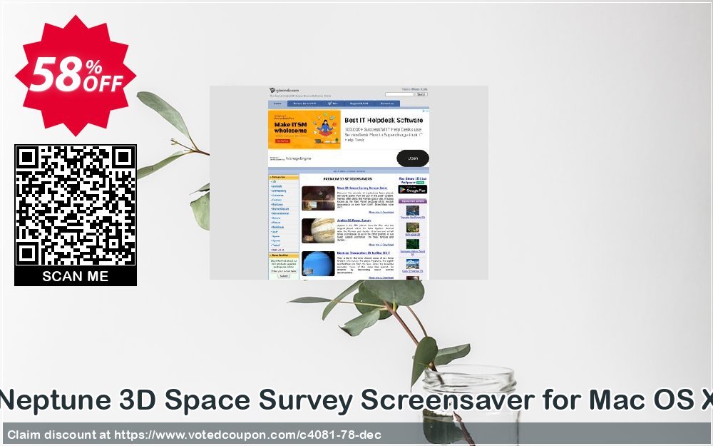 Neptune 3D Space Survey Screensaver for MAC OS X Coupon, discount 50% bundle discount. Promotion: 