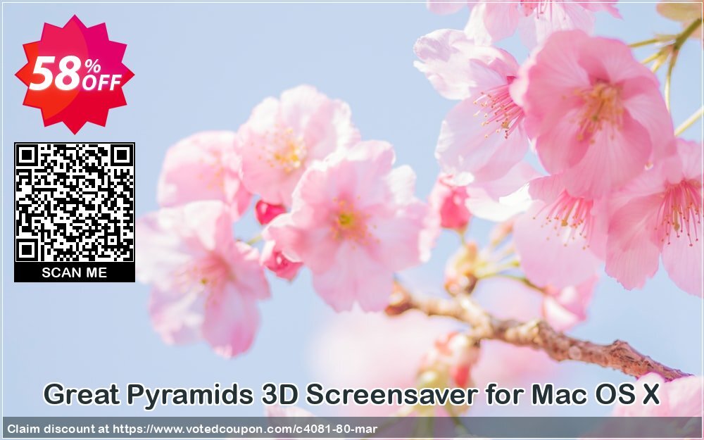 Great Pyramids 3D Screensaver for MAC OS X Coupon, discount 50% bundle discount. Promotion: