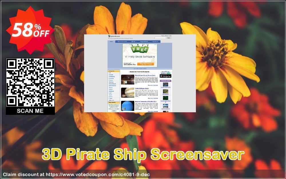 3D Pirate Ship Screensaver Coupon, discount 50% bundle discount. Promotion: 