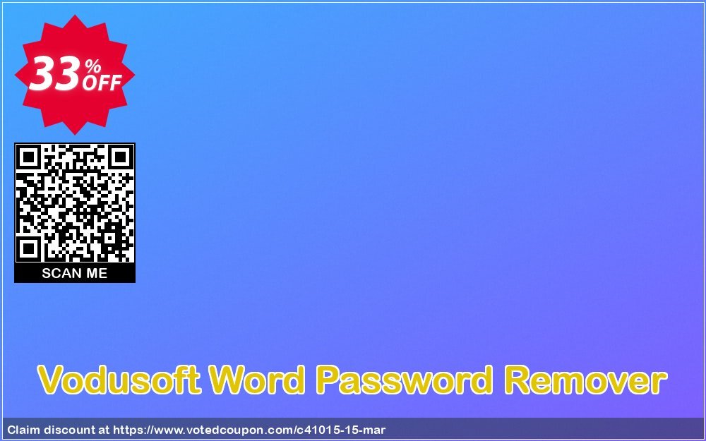 Vodusoft Word Password Remover Coupon, discount Vodusoft coupon codes (41015). Promotion: Vodusoft promo codes (41015)