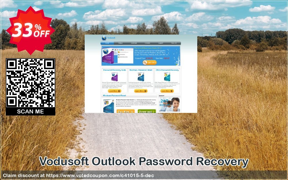 Get 33% OFF Vodusoft Outlook Password Recovery Coupon