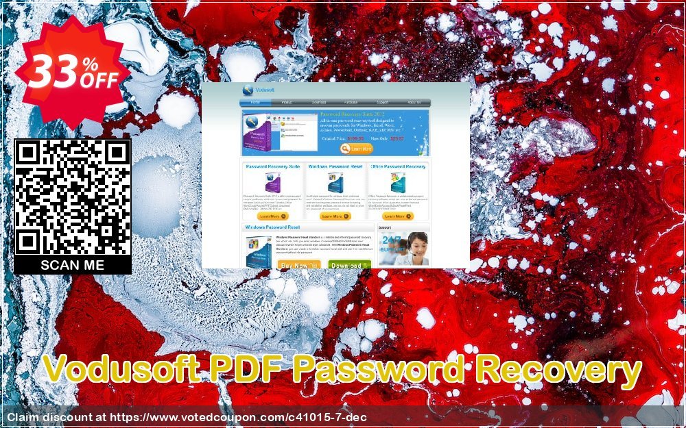 Vodusoft PDF Password Recovery Coupon, discount Vodusoft coupon codes (41015). Promotion: Vodusoft promo codes (41015)