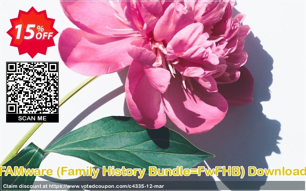 FAMware, Family History Bundle=FwFHB Download Coupon, discount FAMware coupon (4335). Promotion: FAMware discount codes (4335)