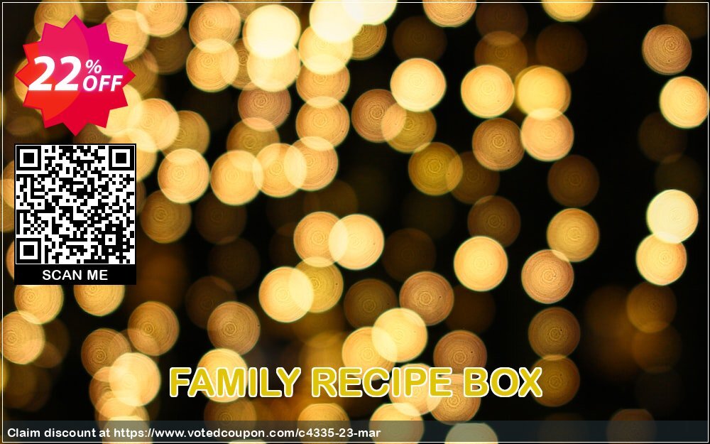 FAMILY RECIPE BOX Coupon Code May 2024, 22% OFF - VotedCoupon