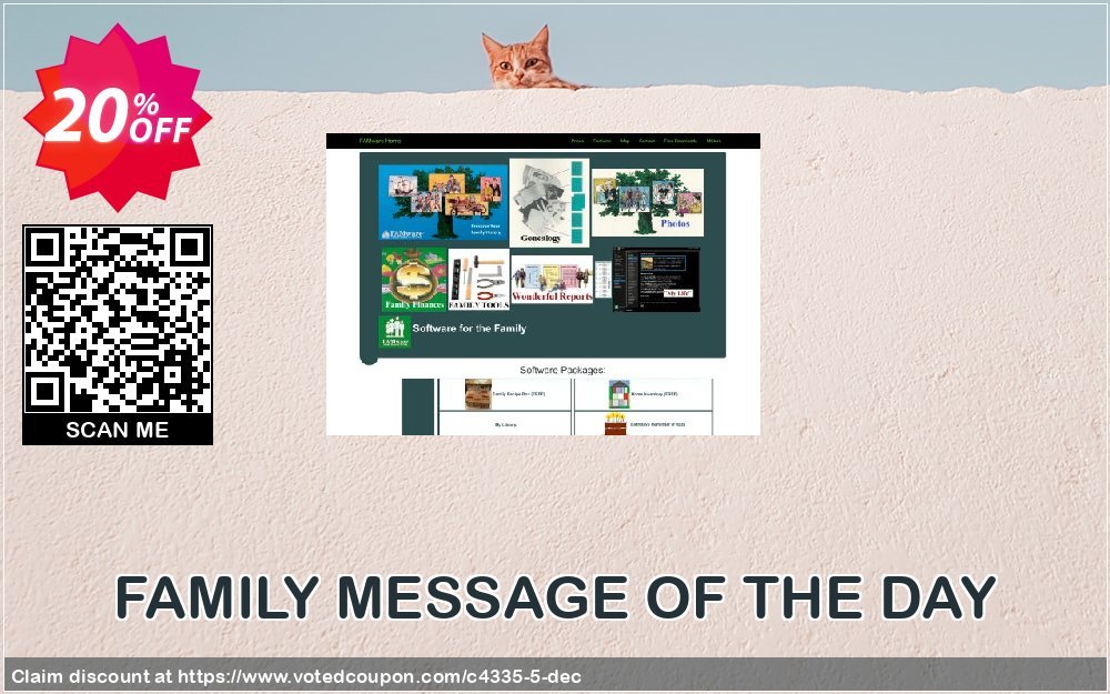 FAMILY MESSAGE OF THE DAY Coupon, discount FAMware coupon (4335). Promotion: FAMware discount codes (4335)