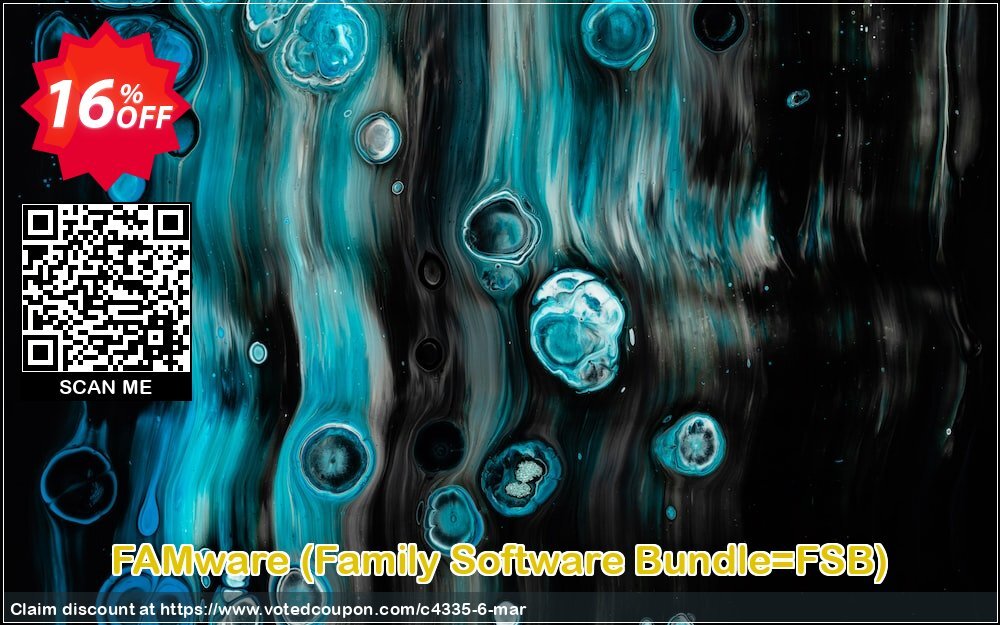 FAMware, Family Software Bundle=FSB  Coupon, discount Upgrade From Previous Version. Promotion: Previous Customer?  Get new version at a discount.