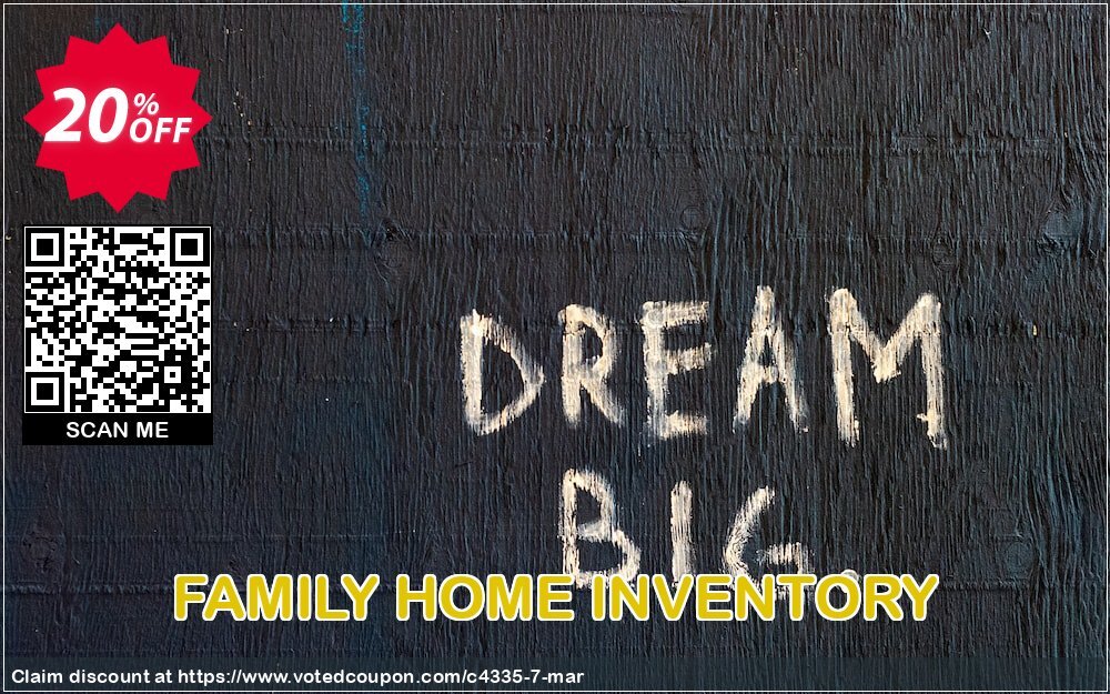 FAMILY HOME INVENTORY Coupon, discount FAMware coupon (4335). Promotion: FAMware discount codes (4335)