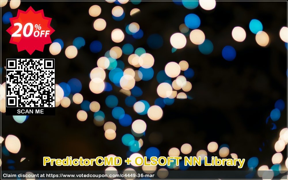 PredictorCMD + OLSOFT NN Library Coupon, discount 20 OFF analyzerxl (4449). Promotion: 