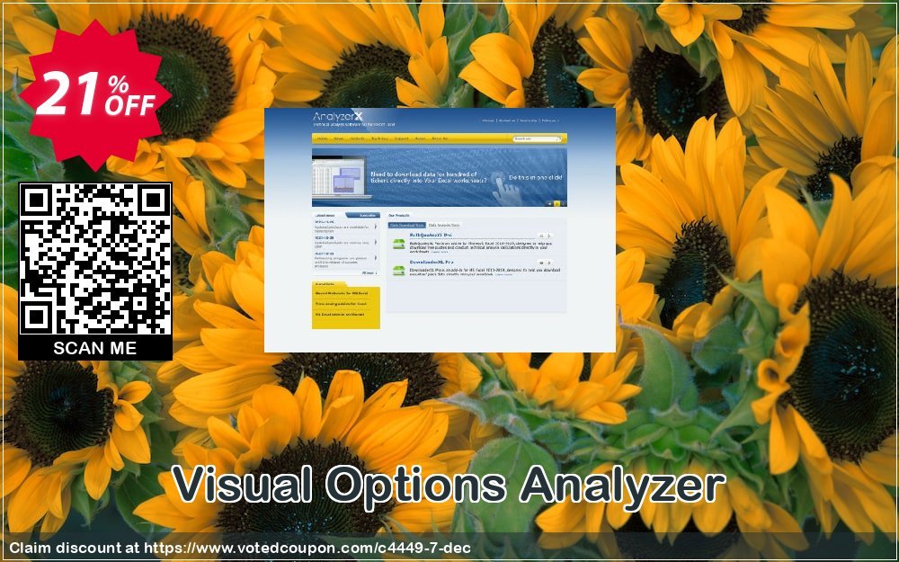 Visual Options Analyzer Coupon, discount 20 OFF analyzerxl (4449). Promotion: 