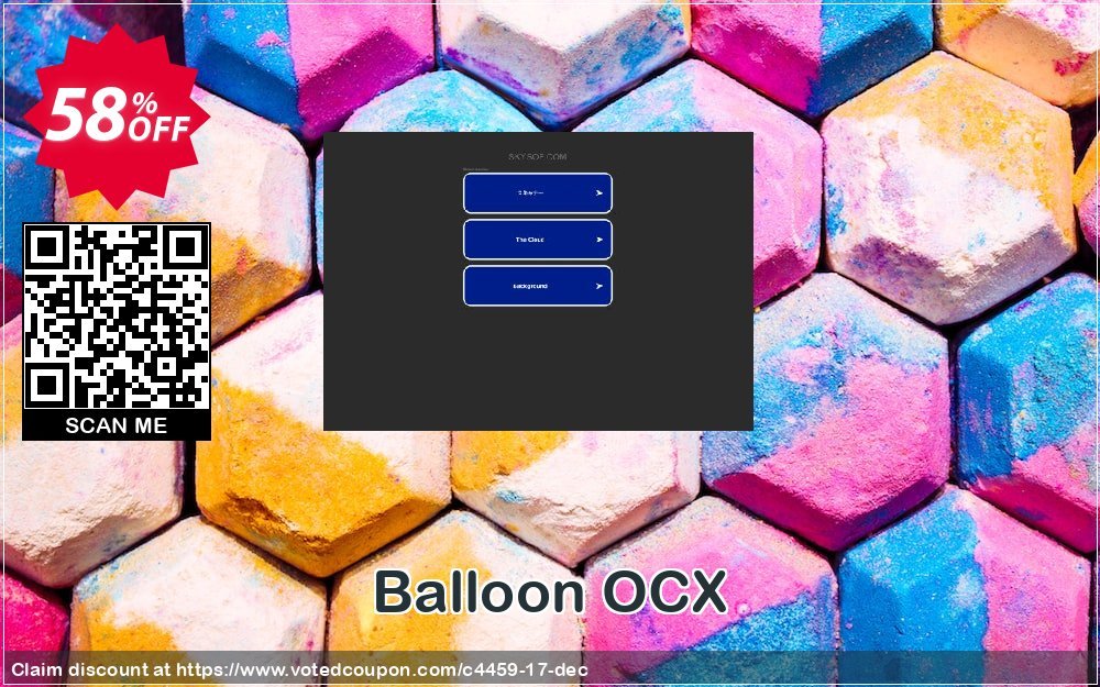 Balloon OCX Coupon, discount 50% Off. Promotion: 50% Off the Purchase Price