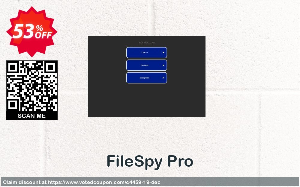FileSpy Pro Coupon, discount 50% Off. Promotion: 50% Off the Purchase Price