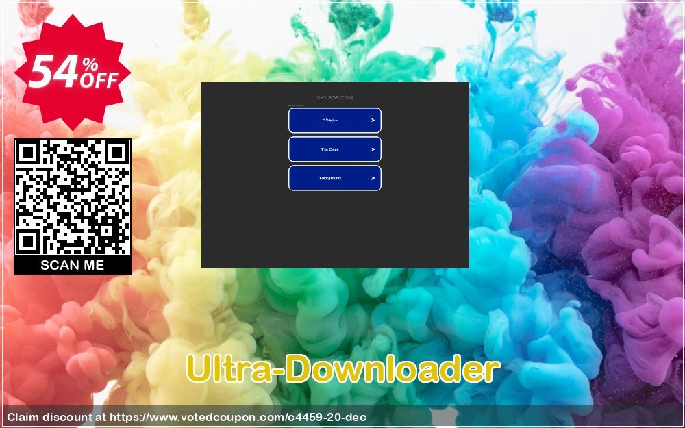 Ultra-Downloader Coupon, discount 50% Off. Promotion: 50% Off the Purchase Price
