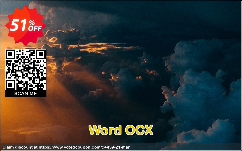 Word OCX Coupon, discount 50% Off. Promotion: 50% Off the Purchase Price