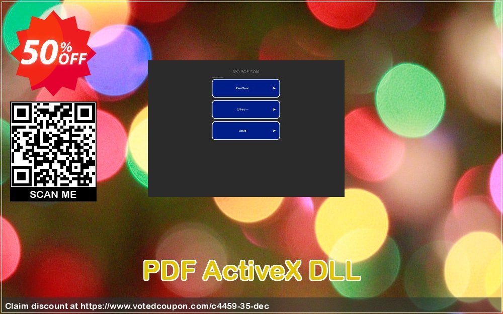PDF ActiveX DLL Coupon, discount 50% Off. Promotion: 50% Off the Purchase Price