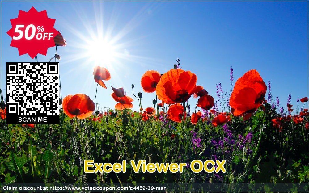 Excel Viewer OCX Coupon, discount 50% Off. Promotion: 50% Off the Purchase Price