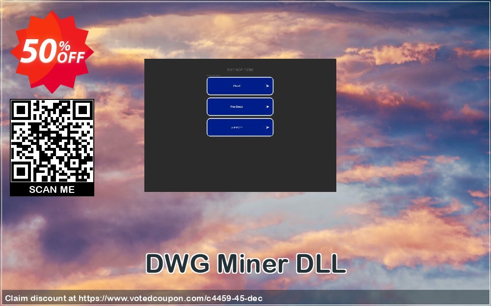 DWG Miner DLL Coupon, discount 50% Off. Promotion: 50% Off the Purchase Price