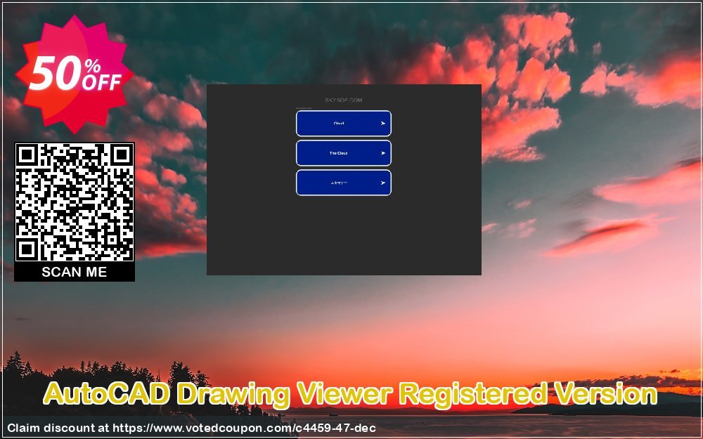 AutoCAD Drawing Viewer Registered Version Coupon, discount 50% Off. Promotion: 50% Off the Purchase Price