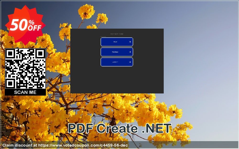 PDF Create .NET Coupon, discount 50% Off. Promotion: 50% Off the Purchase Price