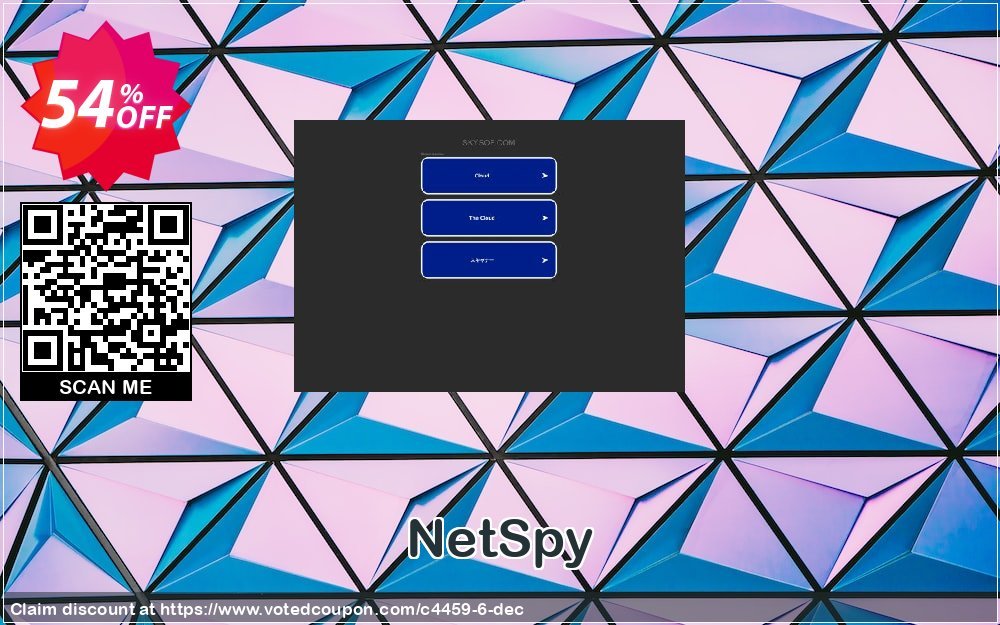 NetSpy Coupon, discount 50% Off. Promotion: 50% Off the Purchase Price