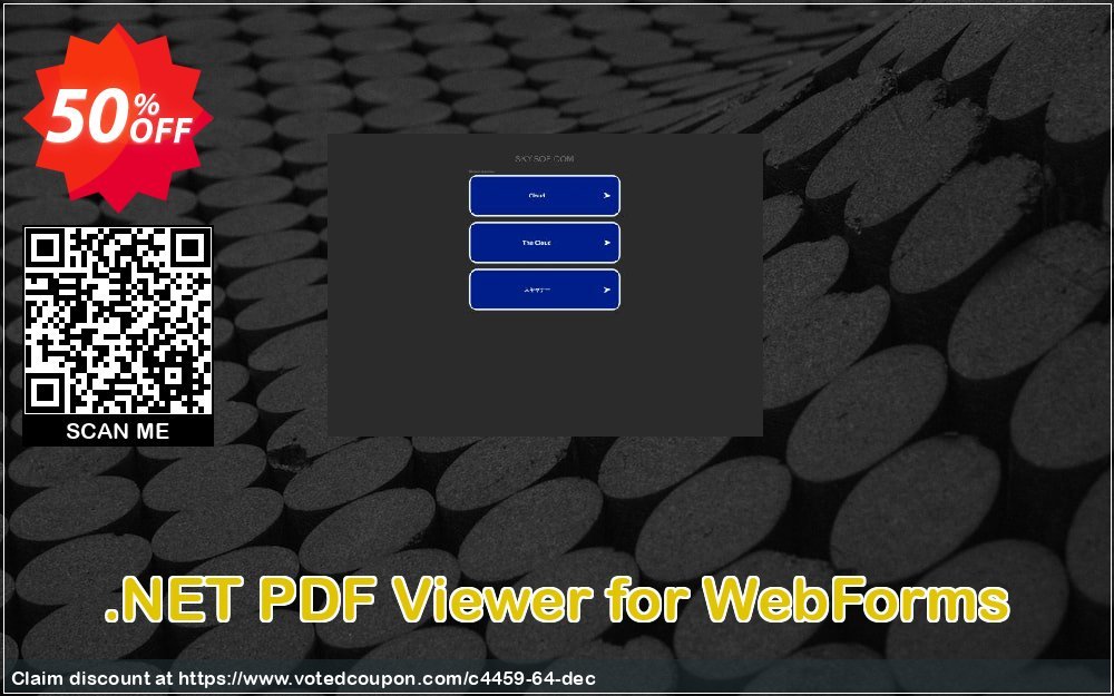 .NET PDF Viewer for WebForms Coupon, discount 50% Off. Promotion: 50% Off the Purchase Price