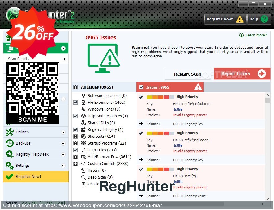 RegHunter Coupon, discount 25% off with RegHunter. Promotion: