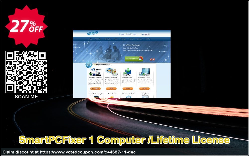 SmartPCFixer 1 Computer /Lifetime Plan Coupon, discount Lionsea Software coupon archive (44687). Promotion: Lionsea coupon - 44687