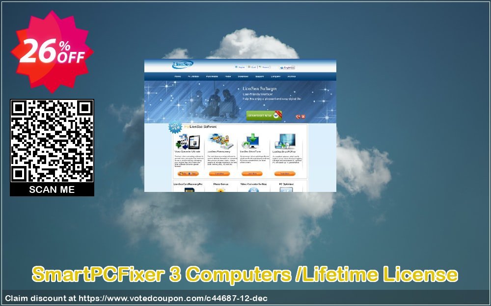 SmartPCFixer 3 Computers /Lifetime Plan Coupon, discount Lionsea Software coupon archive (44687). Promotion: Lionsea Software coupon discount codes archive (44687)