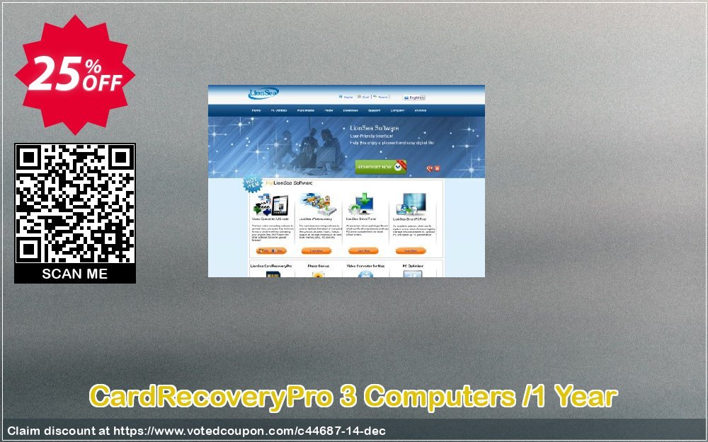 CardRecoveryPro 3 Computers /Yearly Coupon, discount Lionsea Software coupon archive (44687). Promotion: Lionsea Software coupon discount codes archive (44687)