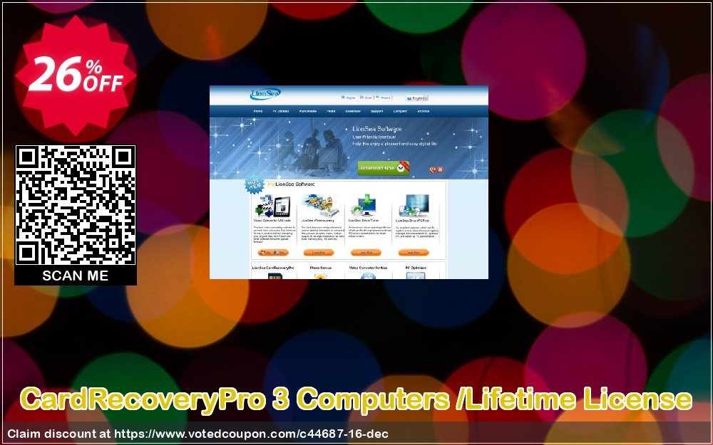 CardRecoveryPro 3 Computers /Lifetime Plan Coupon, discount Lionsea Software coupon archive (44687). Promotion: Lionsea Software coupon discount codes archive (44687)