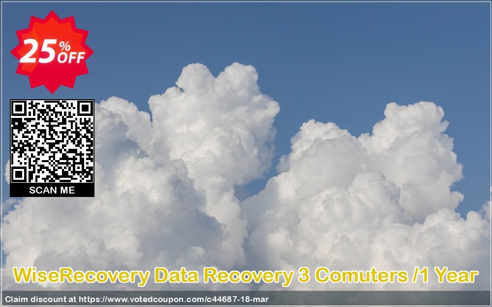 WiseRecovery Data Recovery 3 Comuters /Yearly Coupon Code Apr 2024, 25% OFF - VotedCoupon