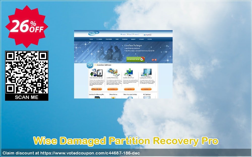 Wise Damaged Partition Recovery Pro Coupon, discount Lionsea Software coupon archive (44687). Promotion: Lionsea Software coupon discount codes archive (44687)