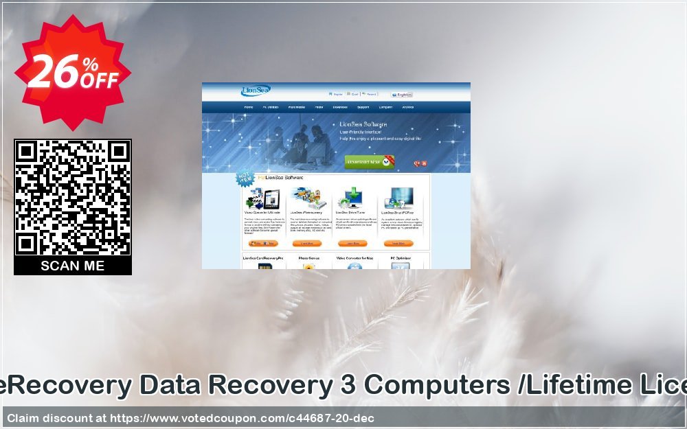 WiseRecovery Data Recovery 3 Computers /Lifetime Plan Coupon, discount Lionsea Software coupon archive (44687). Promotion: Lionsea Software coupon discount codes archive (44687)