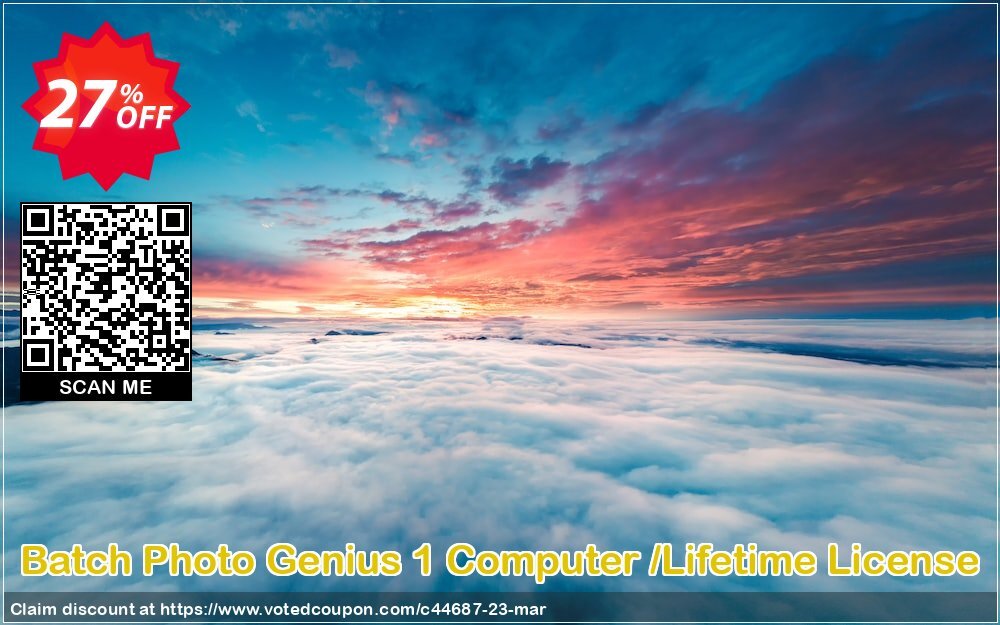 Batch Photo Genius 1 Computer /Lifetime Plan Coupon Code Apr 2024, 27% OFF - VotedCoupon