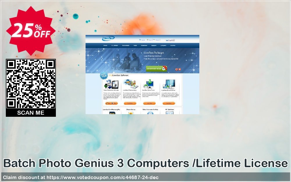 Batch Photo Genius 3 Computers /Lifetime Plan Coupon Code Apr 2024, 25% OFF - VotedCoupon