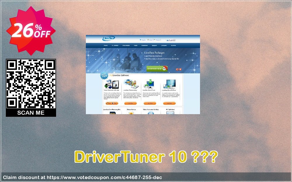 DriverTuner 10 ??? Coupon, discount Lionsea Software coupon archive (44687). Promotion: Lionsea Software coupon discount codes archive (44687)