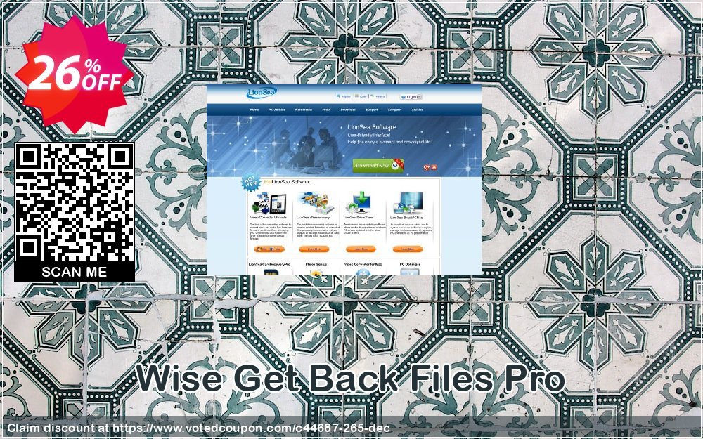 Wise Get Back Files Pro Coupon, discount Lionsea Software coupon archive (44687). Promotion: Lionsea Software coupon discount codes archive (44687)