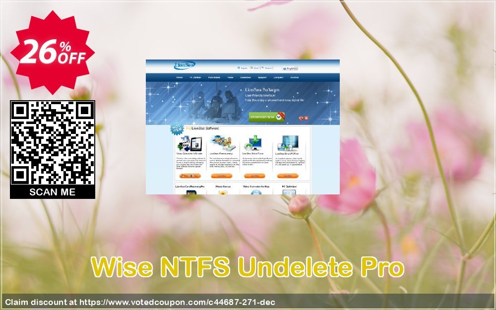 Wise NTFS Undelete Pro Coupon, discount Lionsea Software coupon archive (44687). Promotion: Lionsea Software coupon discount codes archive (44687)