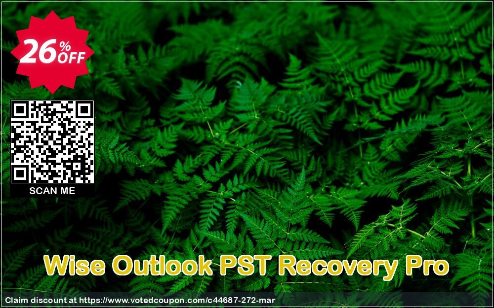 Wise Outlook PST Recovery Pro Coupon Code Apr 2024, 26% OFF - VotedCoupon