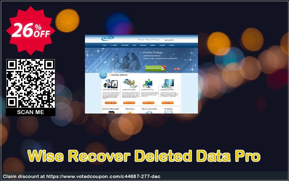 Wise Recover Deleted Data Pro Coupon, discount Lionsea Software coupon archive (44687). Promotion: Lionsea Software coupon discount codes archive (44687)