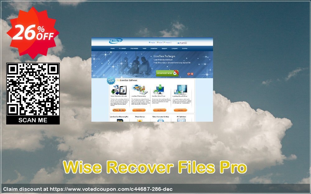 Wise Recover Files Pro Coupon, discount Lionsea Software coupon archive (44687). Promotion: Lionsea Software coupon discount codes archive (44687)