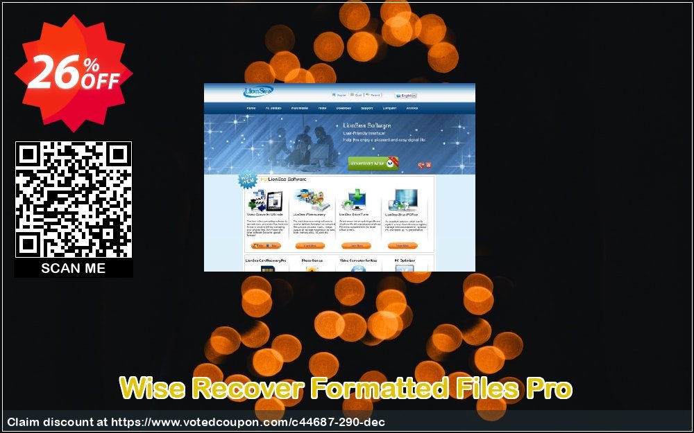 Wise Recover Formatted Files Pro Coupon, discount Lionsea Software coupon archive (44687). Promotion: Lionsea Software coupon discount codes archive (44687)