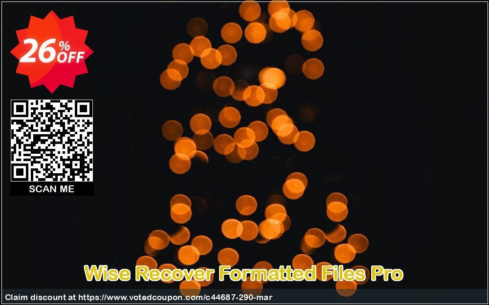 Wise Recover Formatted Files Pro Coupon Code Apr 2024, 26% OFF - VotedCoupon