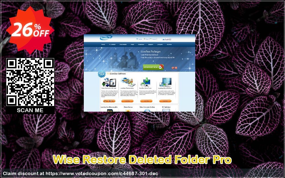 Wise Restore Deleted Folder Pro Coupon, discount Lionsea Software coupon archive (44687). Promotion: Lionsea Software coupon discount codes archive (44687)
