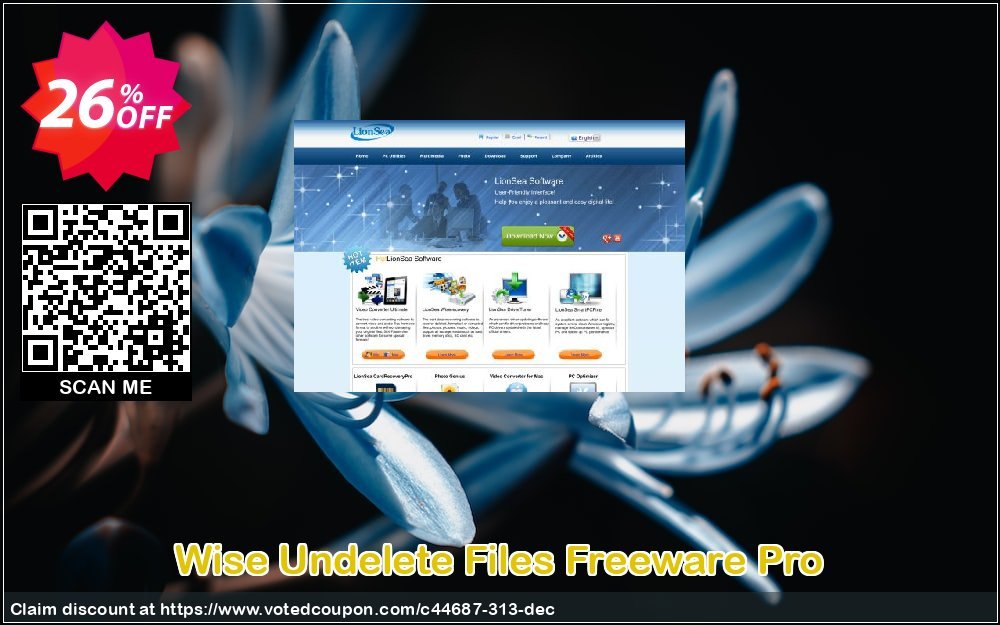 Wise Undelete Files Freeware Pro Coupon, discount Lionsea Software coupon archive (44687). Promotion: Lionsea Software coupon discount codes archive (44687)