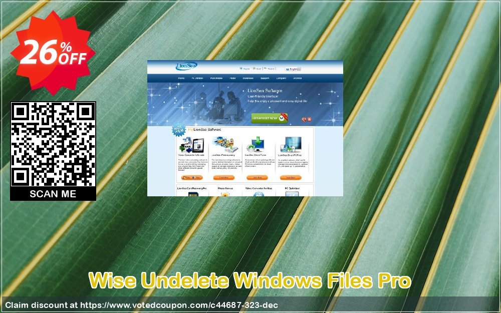 Wise Undelete WINDOWS Files Pro Coupon, discount Lionsea Software coupon archive (44687). Promotion: Lionsea Software coupon discount codes archive (44687)