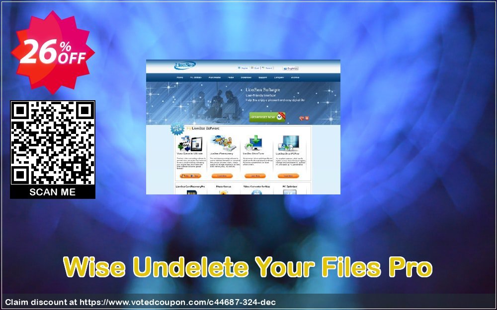 Wise Undelete Your Files Pro Coupon, discount Lionsea Software coupon archive (44687). Promotion: Lionsea Software coupon discount codes archive (44687)