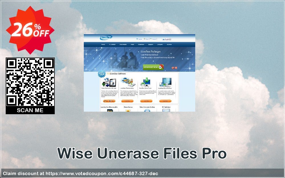 Wise Unerase Files Pro Coupon, discount Lionsea Software coupon archive (44687). Promotion: Lionsea Software coupon discount codes archive (44687)